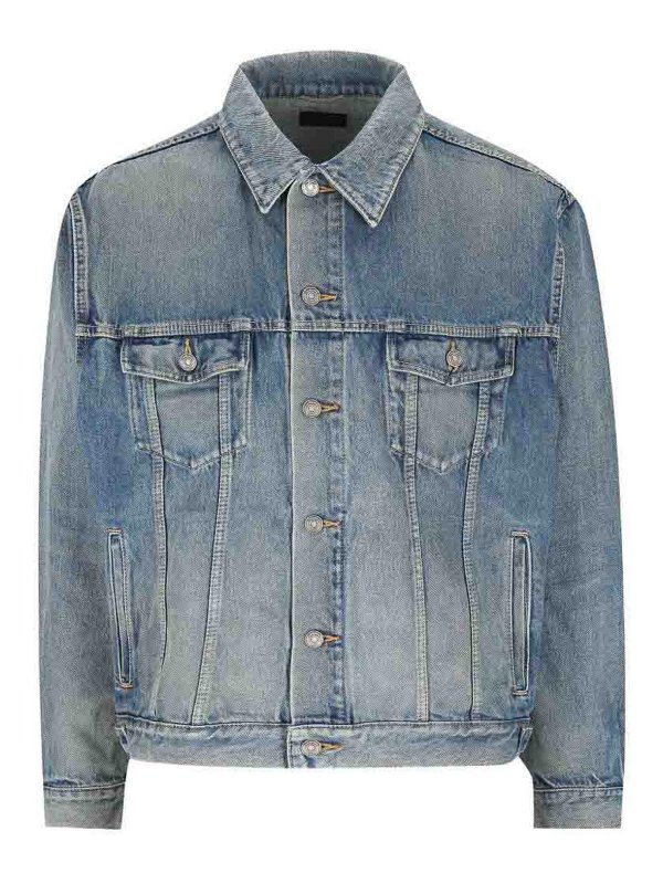 SAINT LAURENT: denim jacket - Denim Trucker Jacket