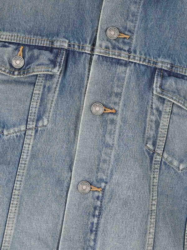 SAINT LAURENT: denim jacket online - Denim Trucker Jacket