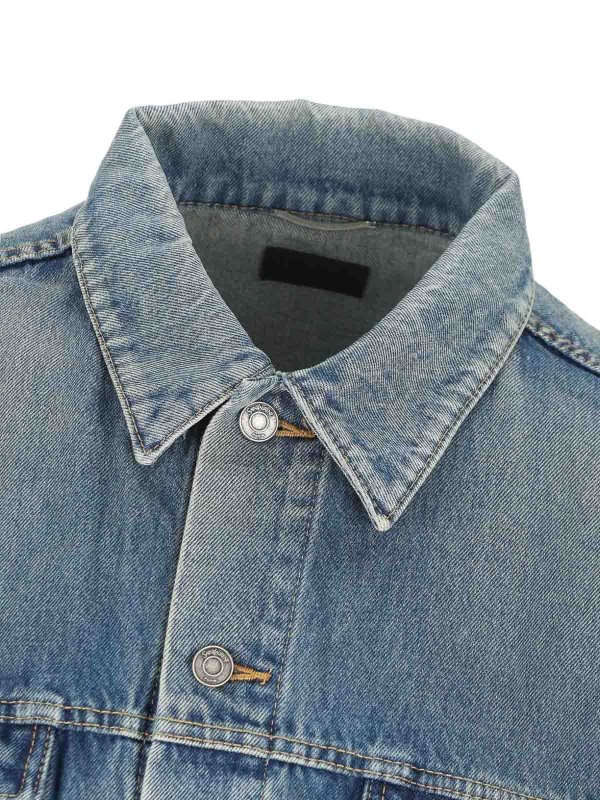 The Best Shops SAINT LAURENT: denim jacket - Denim Trucker Jacket