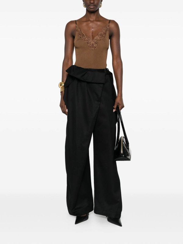 SAINT LAURENT: Tops & Tank tops online - Lace Silk Top