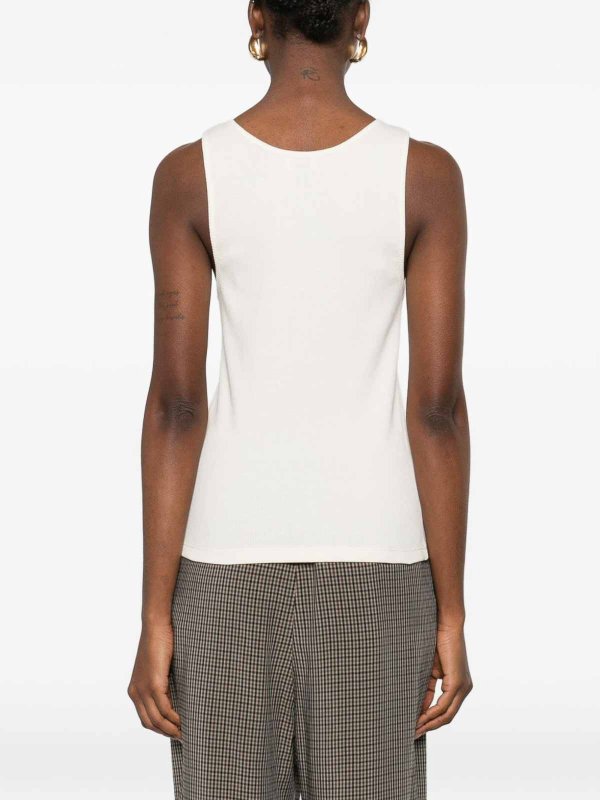 Logo Cotton Tank Top shop online: SAINT LAURENT