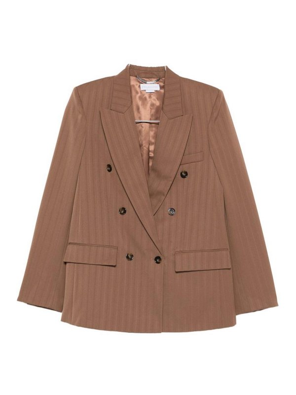 STELLA McCARTNEY: blazers - Wool Double-Breasted Jacket