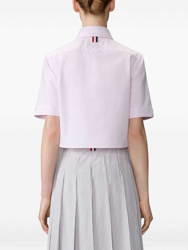 The Best Shops THOM BROWNE: camicie - Camicia corta in cotone