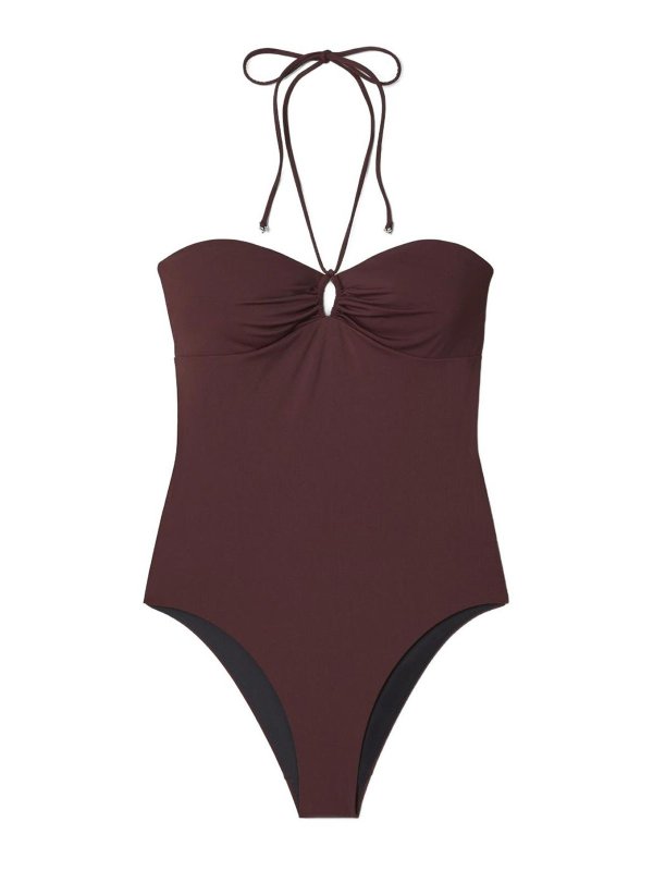 TORY BURCH: Maillots une pièce  - Maillot De Bain - Rouge Brun