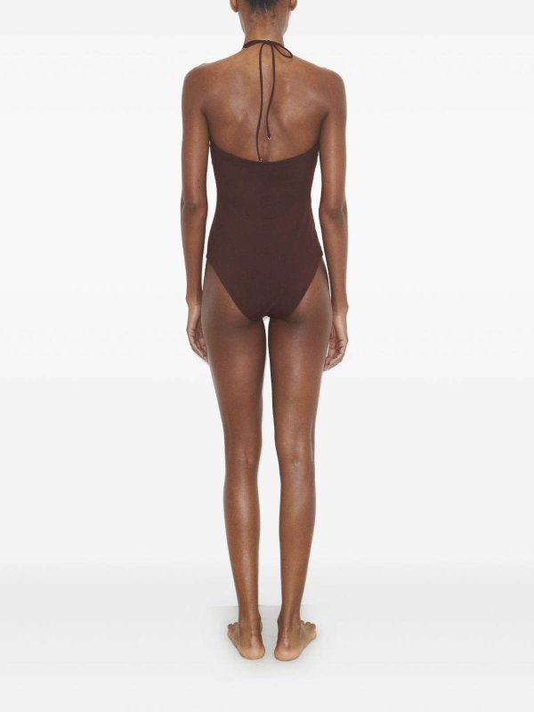 TORY BURCH: Maillots une pièce  online - Maillot De Bain - Rouge Brun