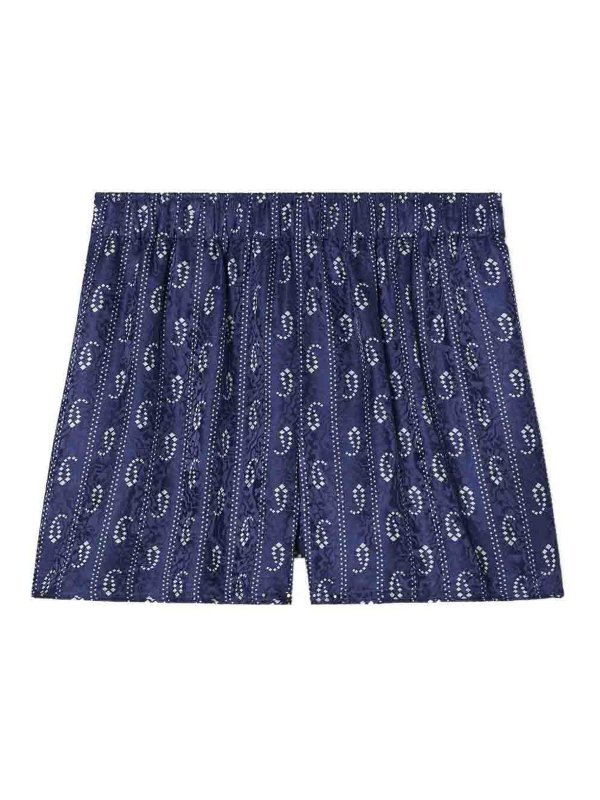 TORY BURCH: トラウザーショーツ - ショートパンツ - ブルー