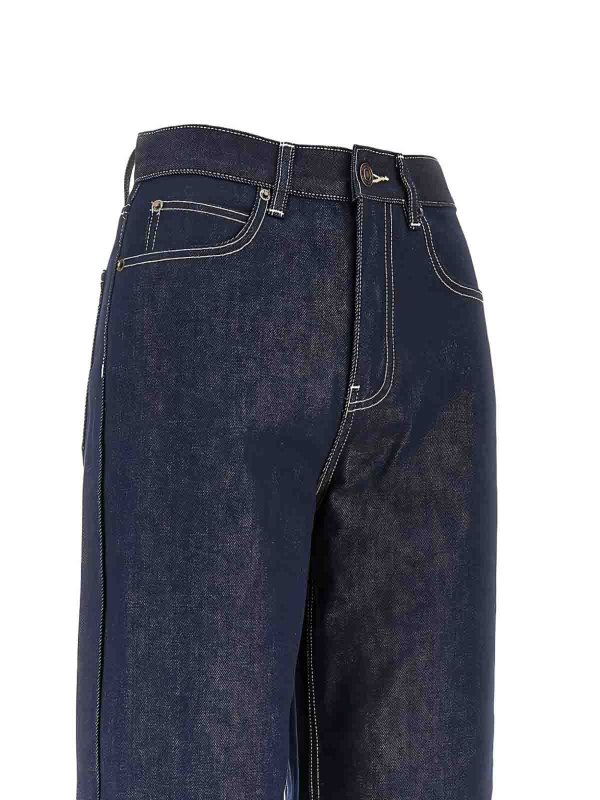 TORY BURCH: Jeans Rectos online - Vaqueros Rectos - Azul