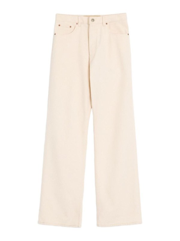 VALENTINO GARAVANI: Jeans Rectos - Vaqueros Rectos - Blanco