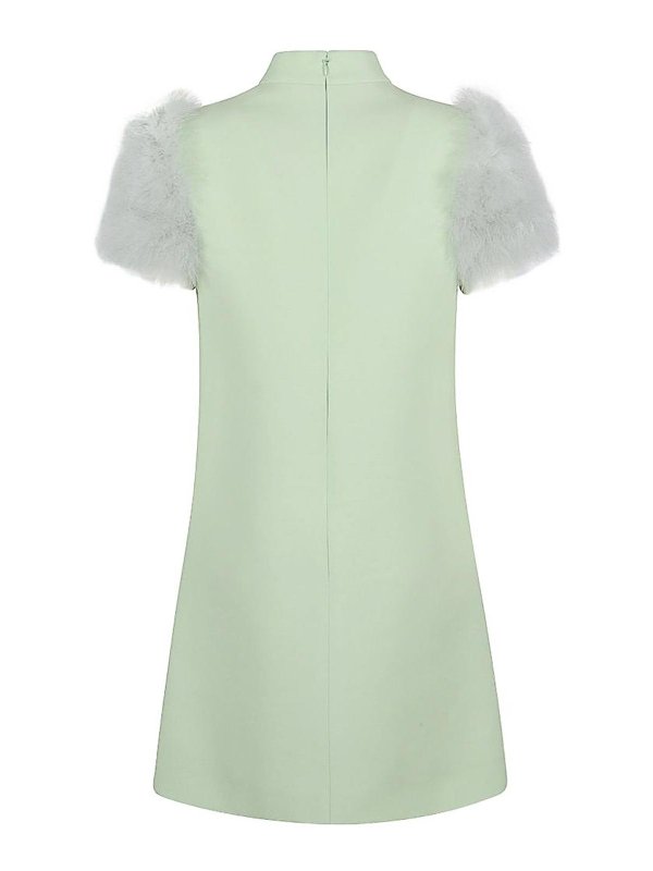 The Best Shops VALENTINO GARAVANI: abiti al ginocchio - Abito Piumato In Lana E Seta