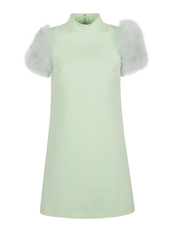 Abito Piumato In Lana E Seta Replica 
online: VALENTINO GARAVANI