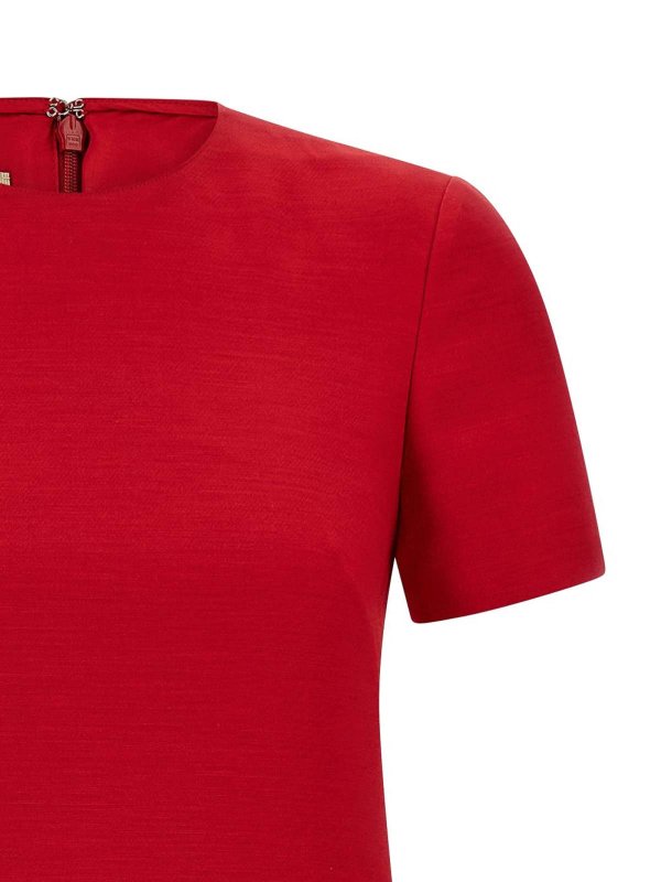 VALENTINO GARAVANI: ニーレングスドレス online - 膝丈ドレス - 赤