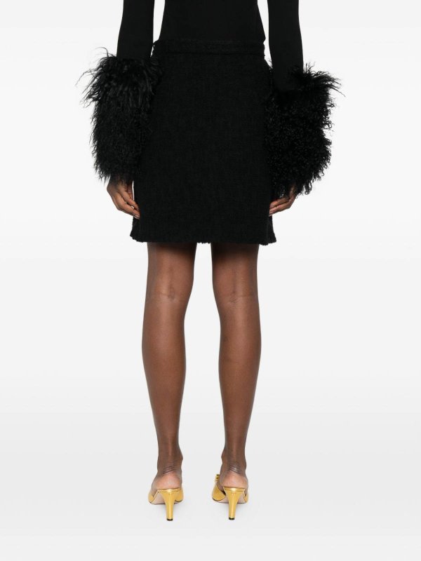 VALENTINO GARAVANI: gonne al ginocchio  e longuette online - Gonna in lana con firma Vlogo