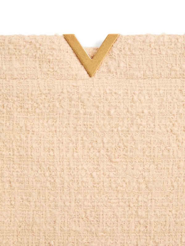 The Best Shops VALENTINO GARAVANI: gonne al ginocchio  e longuette - Gonna in lana con firma Vlogo