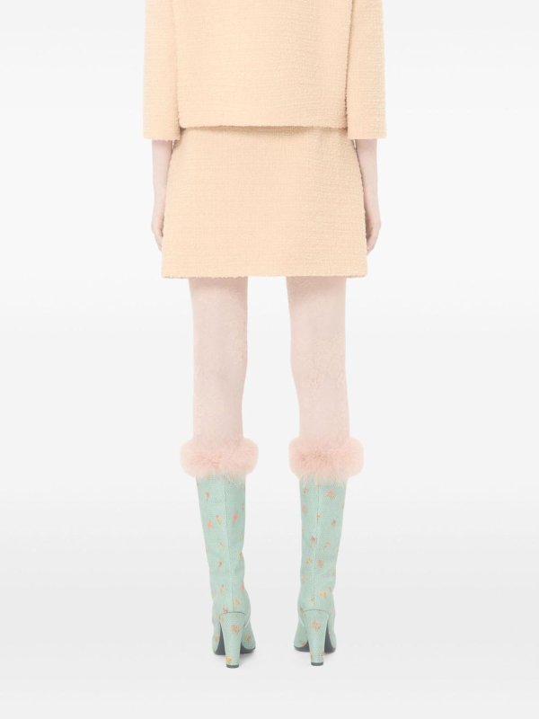 VALENTINO GARAVANI buy online Gonna in lana con firma Vlogo