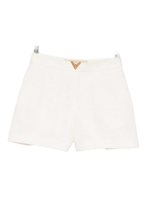 VALENTINO GARAVANI: トラウザーショーツ - ショートパンツ - 白