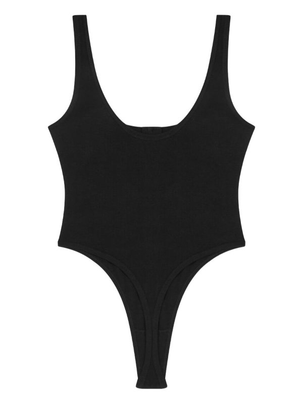 The Best Shops VERSACE: Top e canotte - Body in cotone con logo