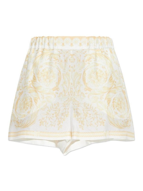 VERSACE: Hosen Shorts - Shorts - Weiß