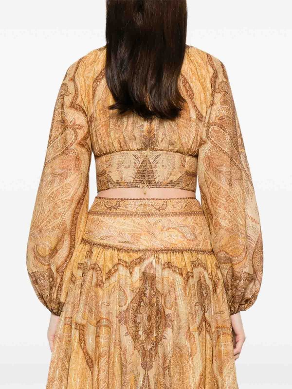 ZIMMERMANN buy online Top in cotone e seta Wanderlust