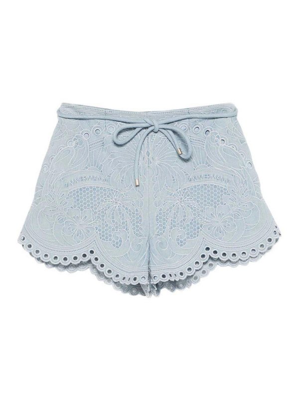 ZIMMERMANN: トラウザーショーツ - ショートパンツ - ブルー