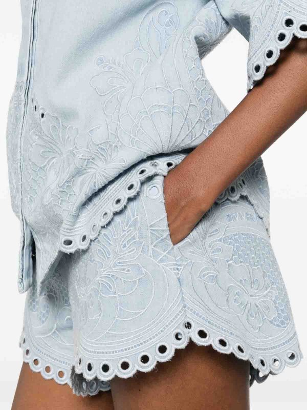 ZIMMERMANN: トラウザーショーツ online - ショートパンツ - ブルー