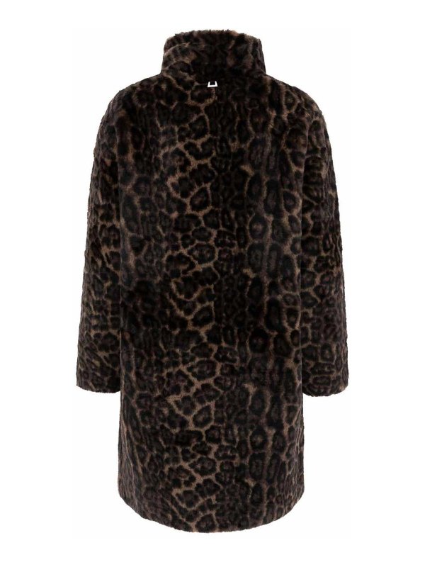 APPARIS: knee length coats online - Blair Leopard Coat