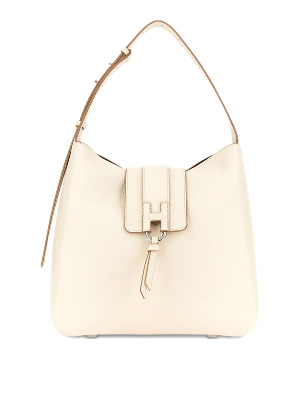 HOGAN: totes bags - Leather Hobo Bag