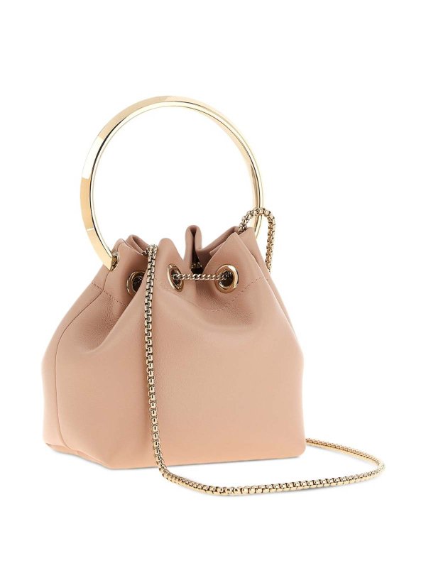 バケットバッグ - ライトピンク shop online: JIMMY CHOO