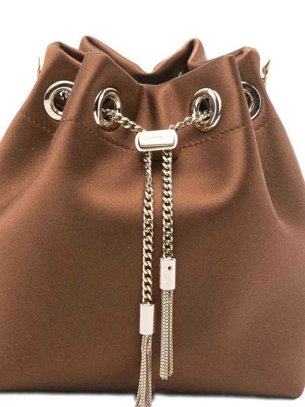 JIMMY CHOO: Bucket-bags online - Bucket-Bag - Braun