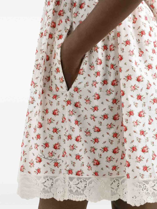 The Best Shops DOLCE & GABBANA: short dresses - Roses Print Short Dress