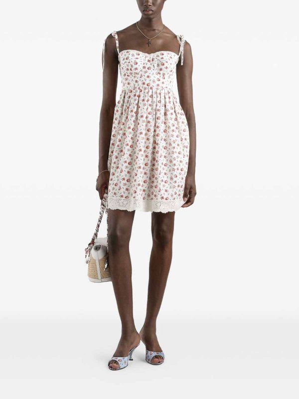 Roses Print Short Dress Replica 
online: DOLCE & GABBANA