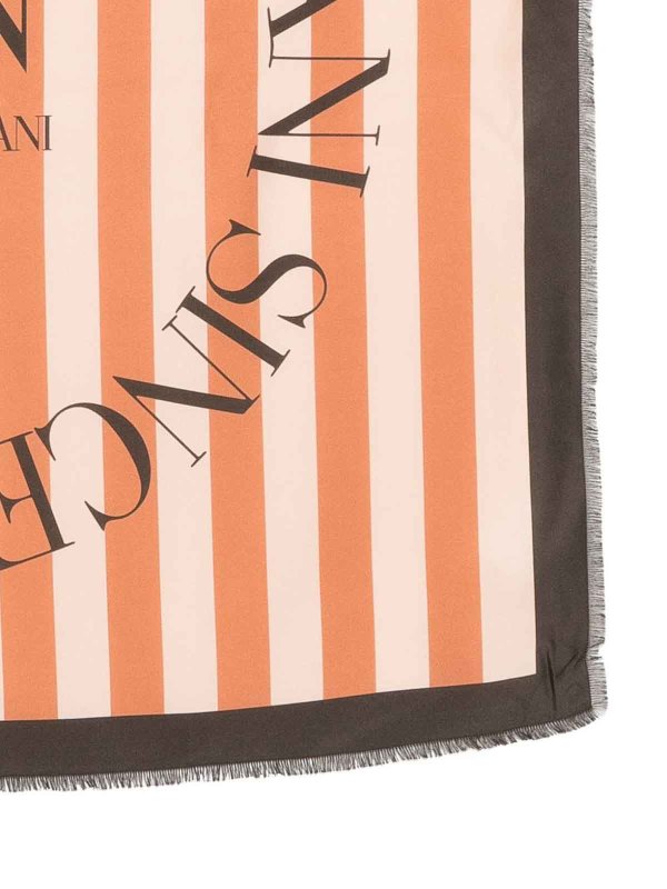 EMPORIO ARMANI: Stole & Scialli online - Foulard in seta rigata