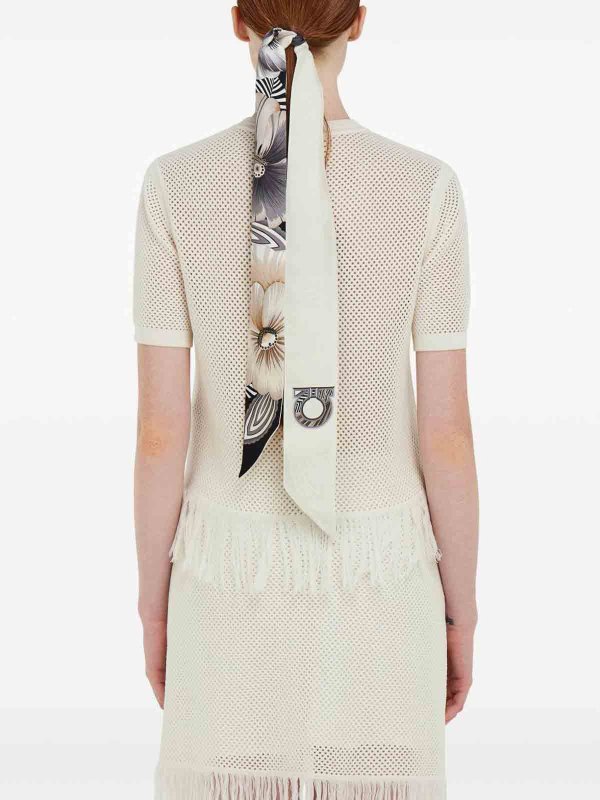 FERRAGAMO: Stole & Scialli online - Foulard in seta stampata