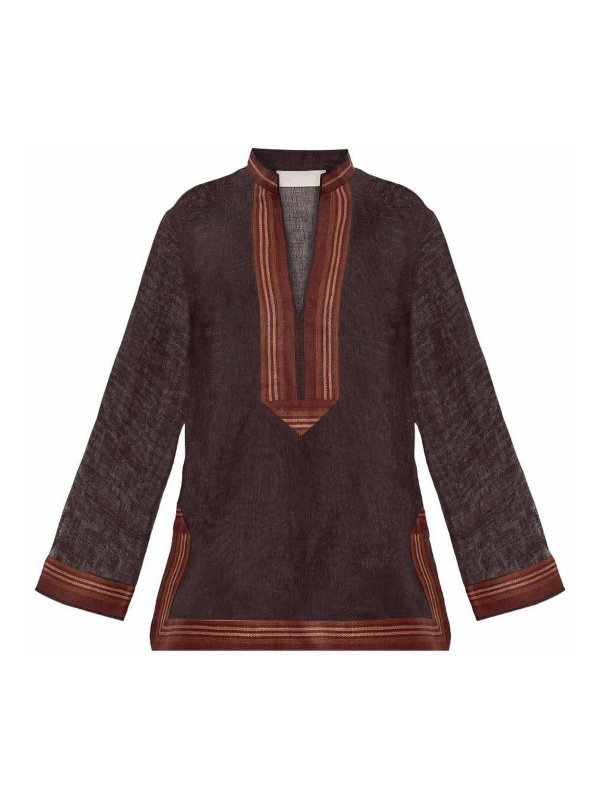 TORY BURCH: Tuniken - Tunik - Braun