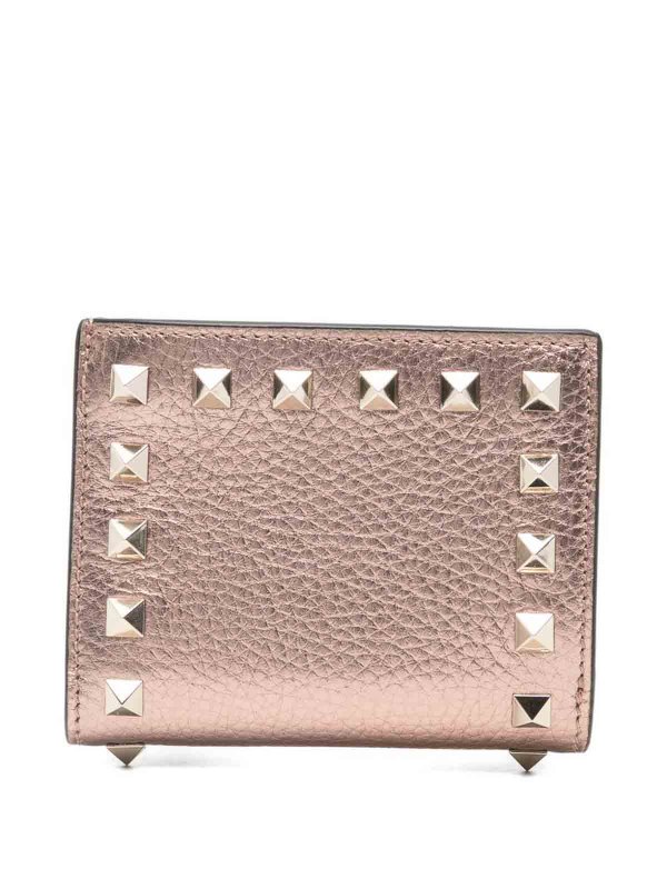 The Best Shops VALENTINO GARAVANI: wallets & purses - Rockstud Leather Flap Wallet