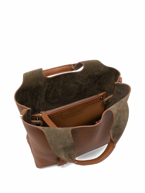 HOGAN: totes bags online - Small Leather Tote