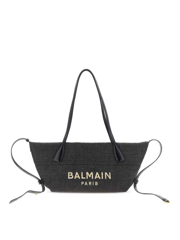 Balmain: Handtaschen - Shopper - Schwarz