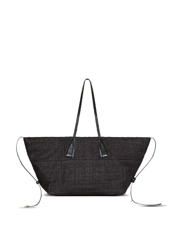 Balmain buy online Track Raffia Tote