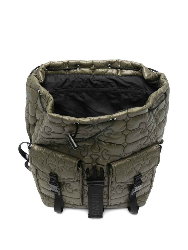 The Best Shops GANNI: バックパック - バックパック - 緑