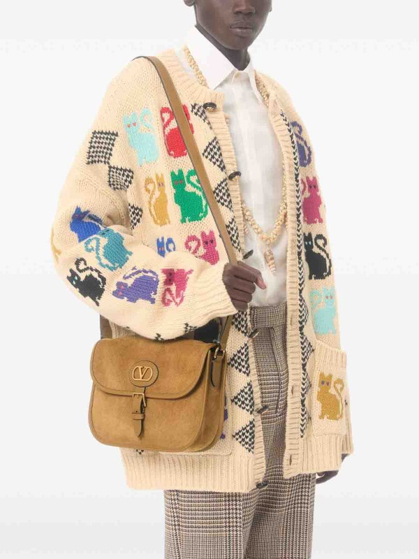 VALENTINO GARAVANI: クロスボディバッグ online - クロスボディバッグ - ベージュ