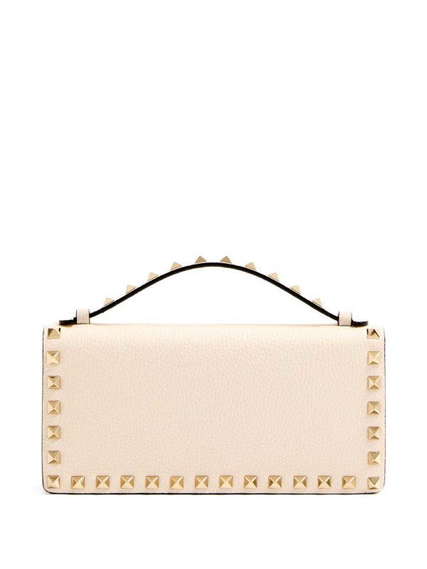 VALENTINO GARAVANI: wallets & purses online - Rockstud Leather Wallet On Chain