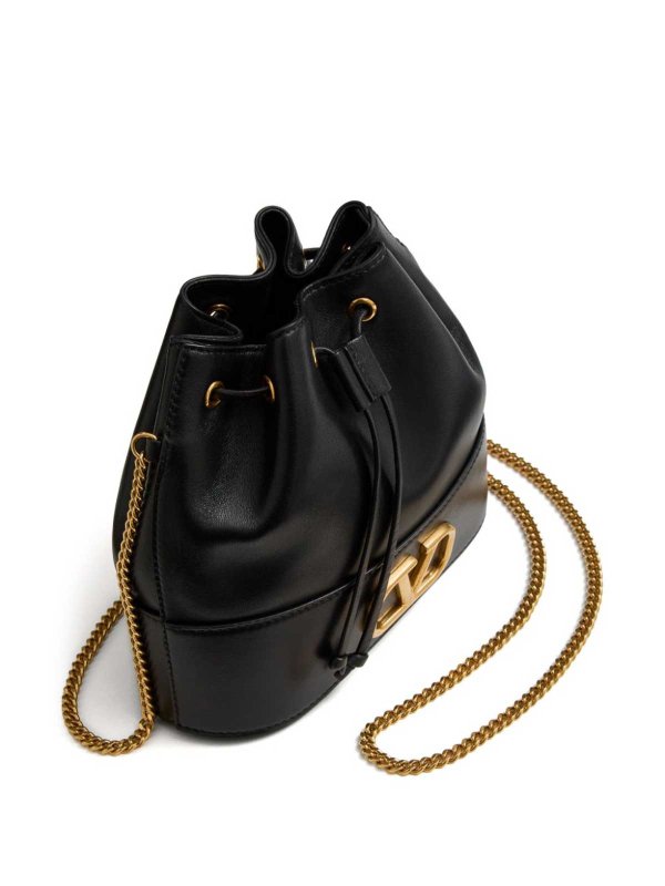 VALENTINO GARAVANI: clutches online - Vlogo Signature Leather Mini Bag