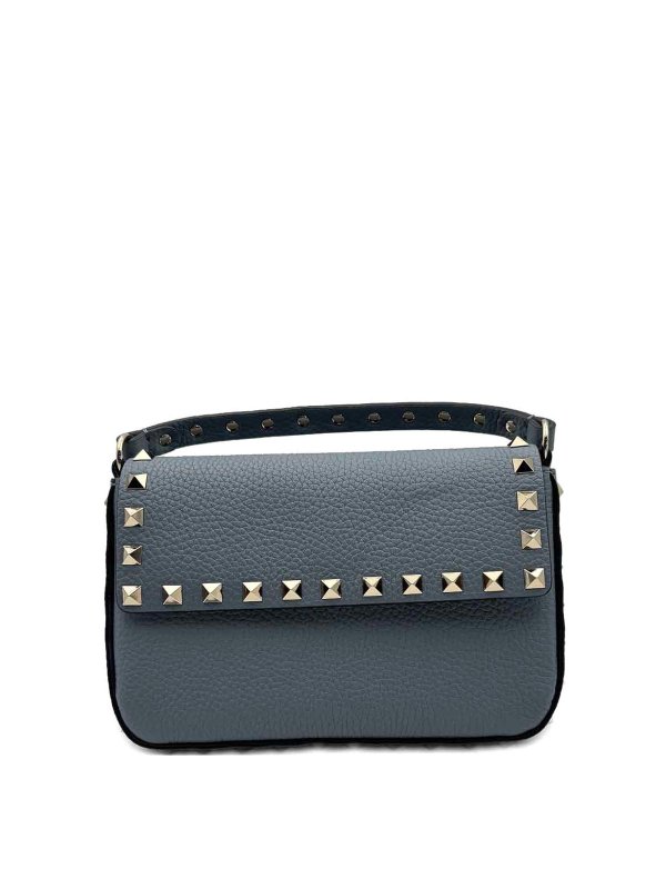 VALENTINO GARAVANI: clutches - Rockstud Leather Mini Bag