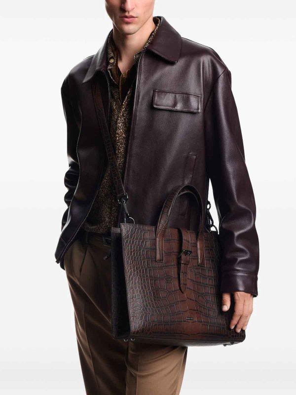 The Best Shops EMPORIO ARMANI: ラップトップケース＆ブリーフケース - ラップトップバッグ/ブリーフケース - ブラウン