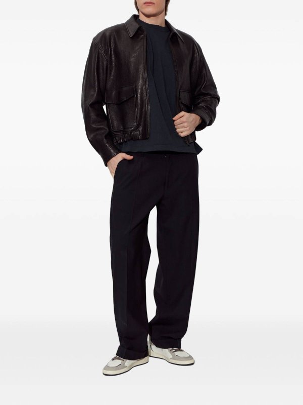 GOLDEN GOOSE: sneakers online - Sneakers  in pelle con stella a sfera