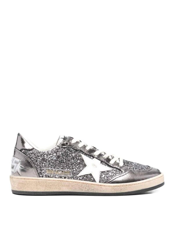 GOLDEN GOOSE: sneakers - Sneakers  in pelle con stella a sfera