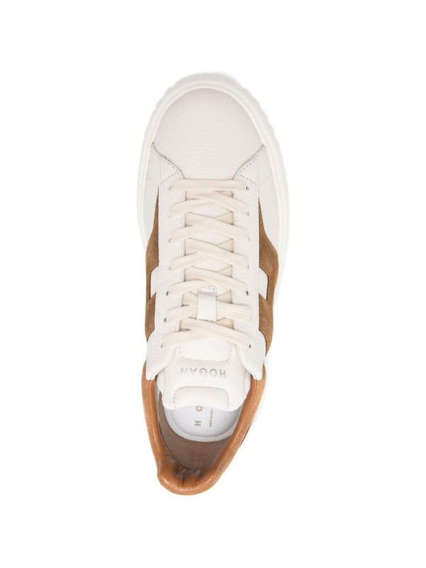 HOGAN: trainers online - H-Stripes Leather Sneakers