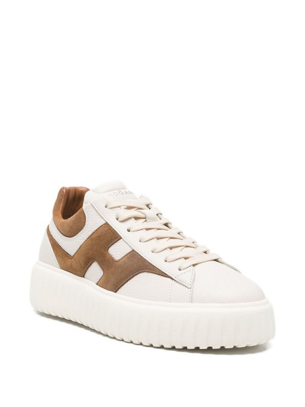 The Best Shops HOGAN: trainers - H-Stripes Leather Sneakers