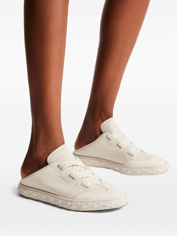 The Best Shops JIMMY CHOO: Diamond Light Leather Sneakers
