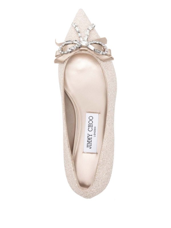 The Best Shops JIMMY CHOO: flat shoes - Auria Leather Ballet Flats