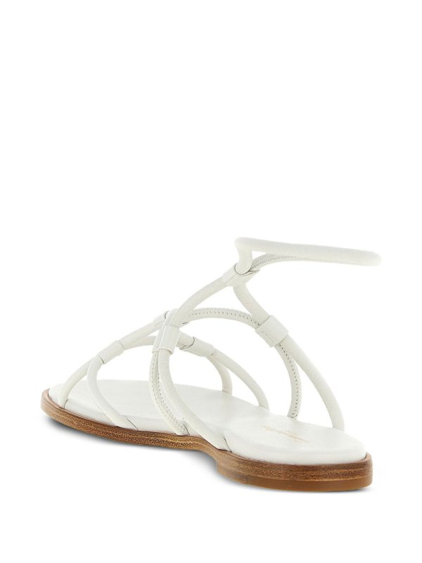 The Best Shops Gianvito Rossi: sandals - Leather Flat Sandals